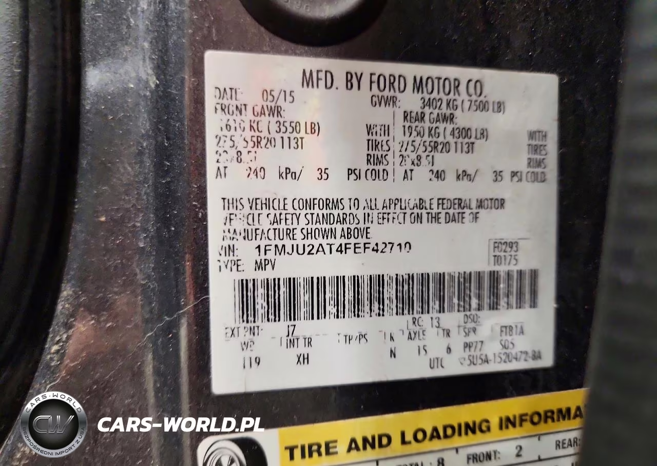 2015 Ford Expedition VIN:1FMJU2AT4FEF42710 - 13