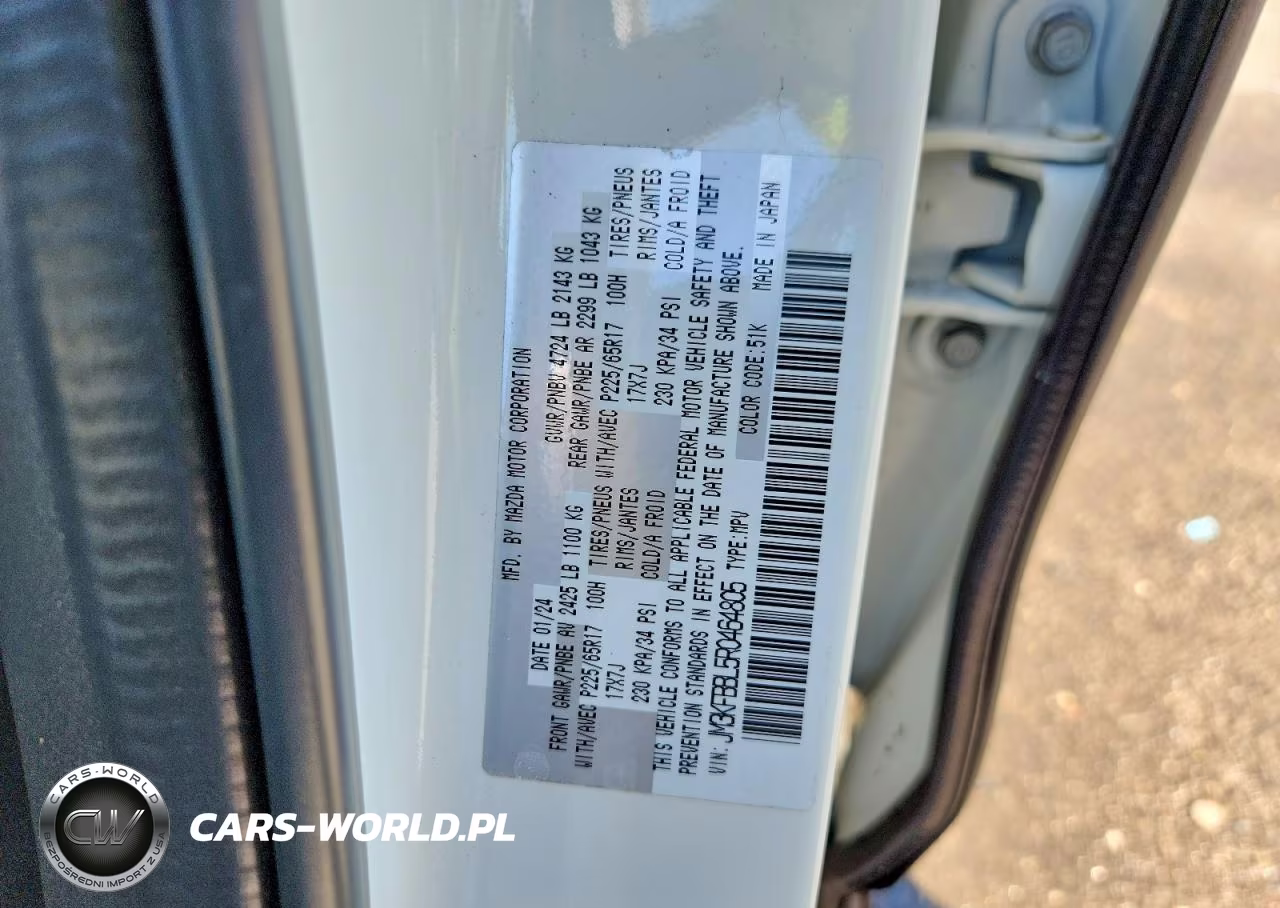 2024 Mazda Cx-5 Select VIN:JM3KFBBL5R0464805 - 14