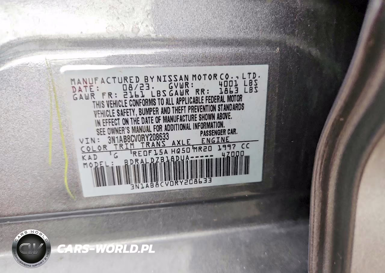 2024 Nissan Sentra Sv Xtronic Cvt VIN:3N1AB8CV0RY208633 - 12