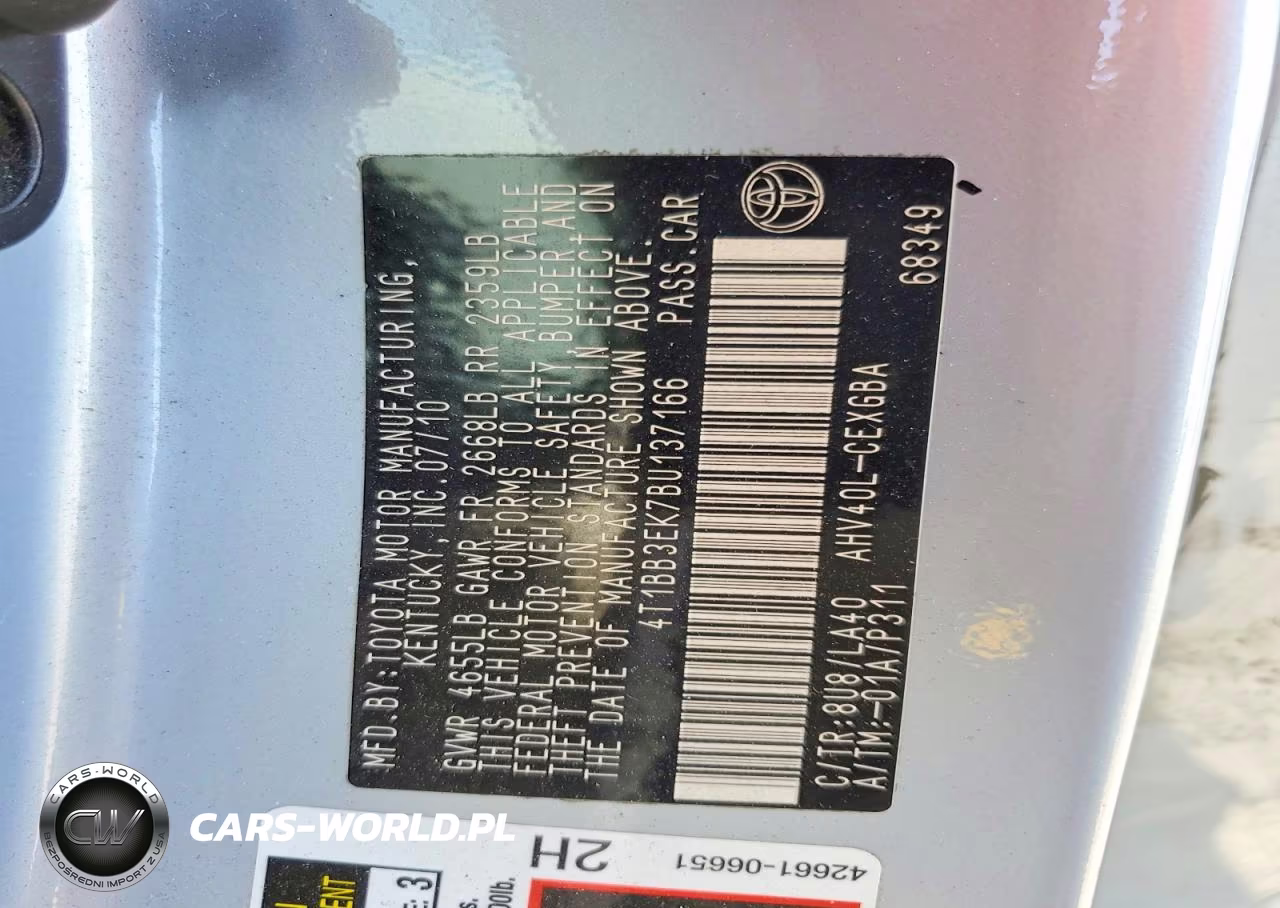 2011 Toyota Camry Hybrid VIN:4T1BB3EK7BU137166 - 12