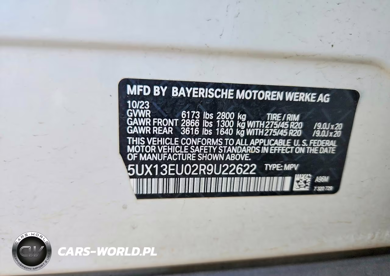 2024 BMW X5 Sdrive 40I VIN:5UX13EU02R9U22622 - 13