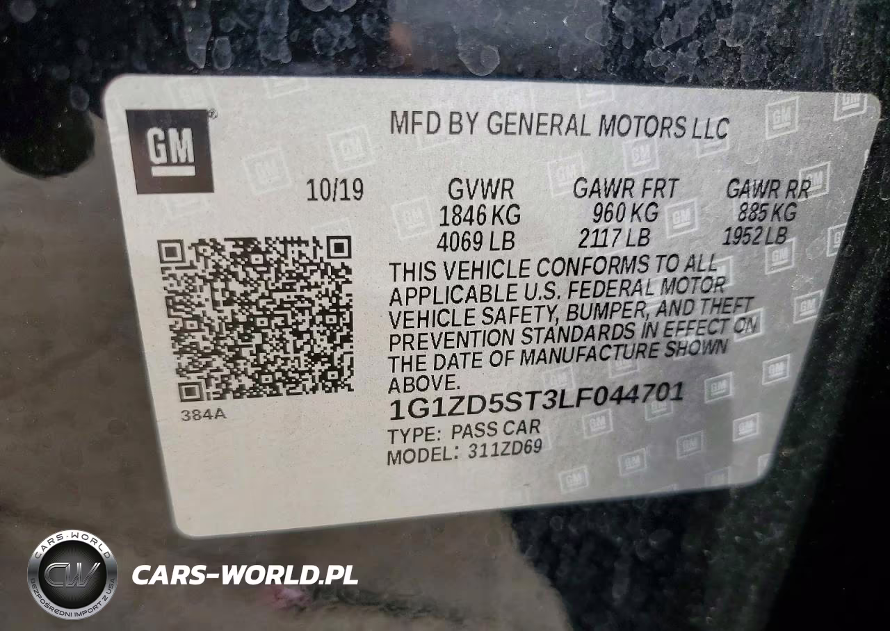 2020 Chevrolet Malibu Lt VIN:1G1ZD5ST3LF044701 - 12