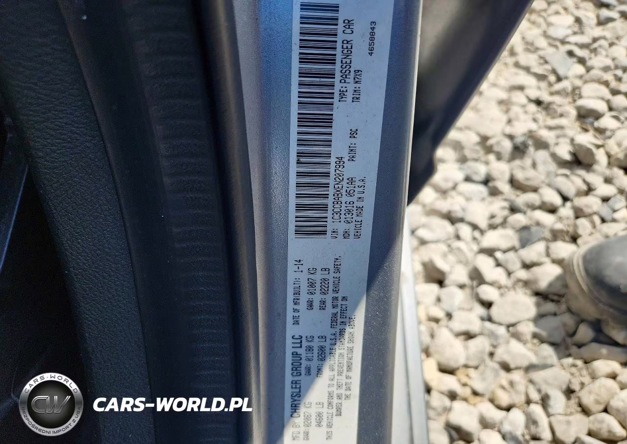 2014 Chrysler 200 Lx VIN:1C3CCBABXEN207994 - 12