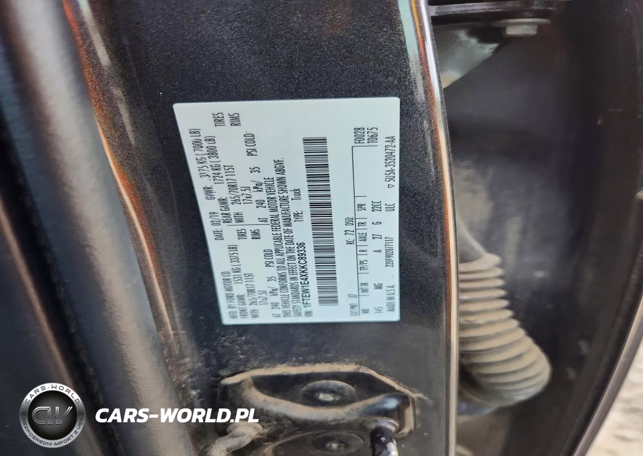 2019 Ford F150 Supercrew VIN:1FTEW1E4XKKC89336 - 12