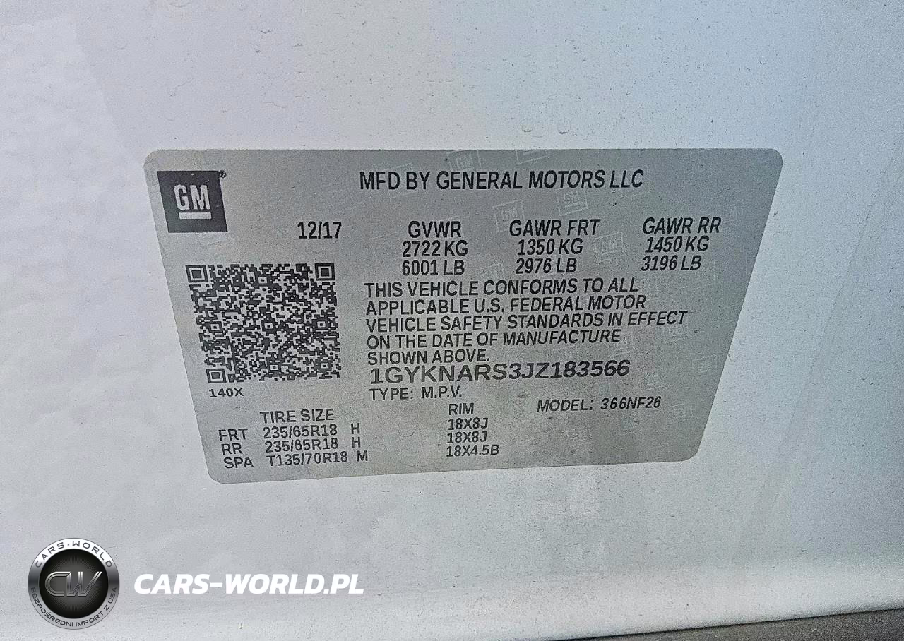 2018 Cadillac Xt5 VIN:1GYKNARS3JZ183566 - 13