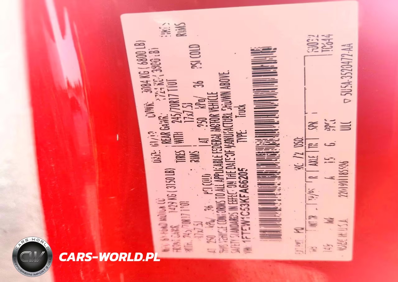 2019 Ford F150 Supercrew VIN:1FTEW1C53KFA66205 - 12