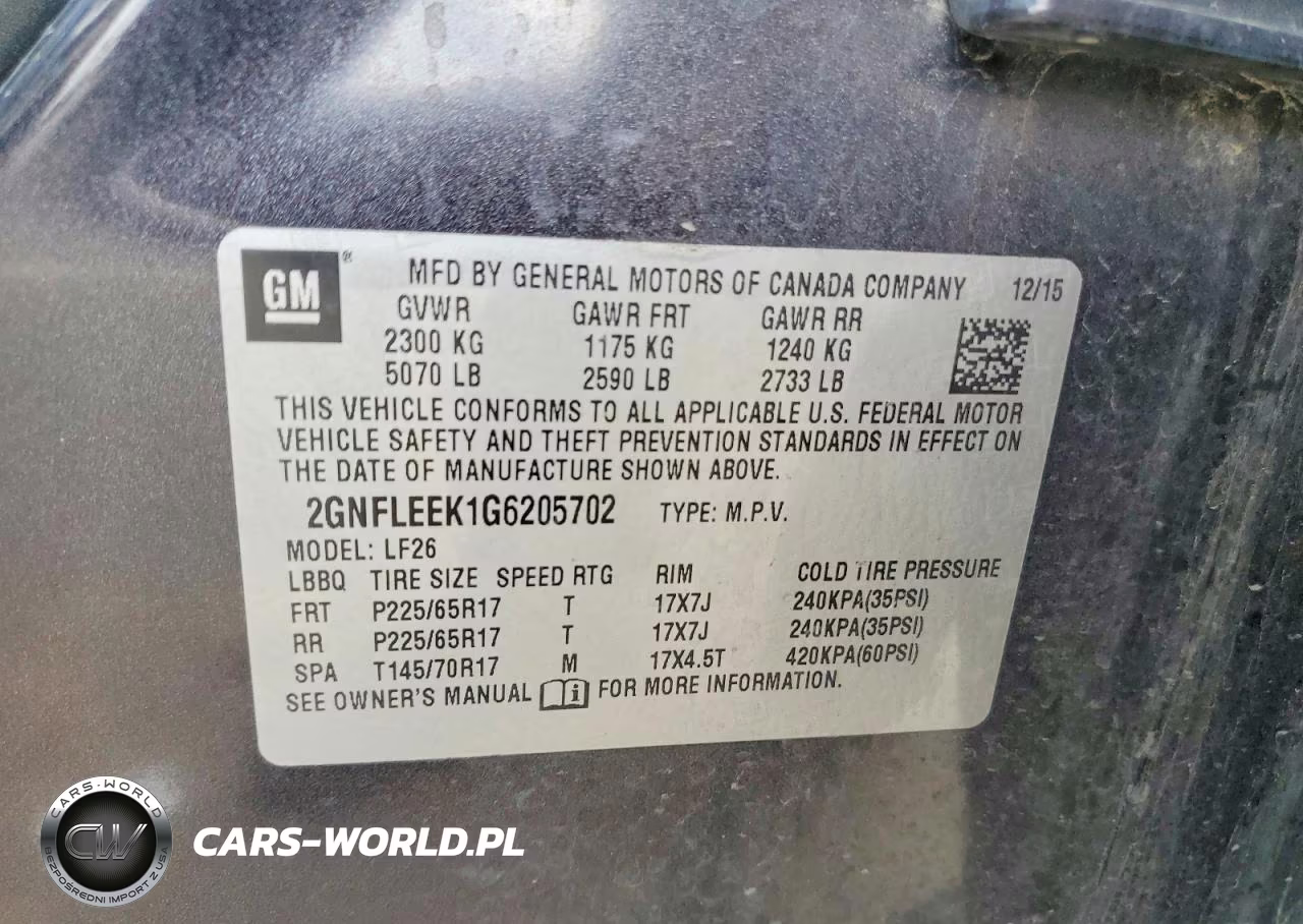 2016 Chevrolet Equinox Ls VIN:2GNFLEEK1G6205702 - 13