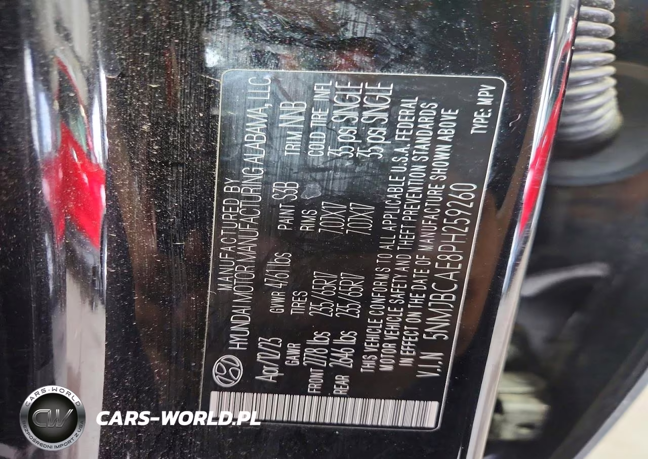 2023 Hyundai Tucson Sel VIN:5NMJBCAE8PH259260 - 13