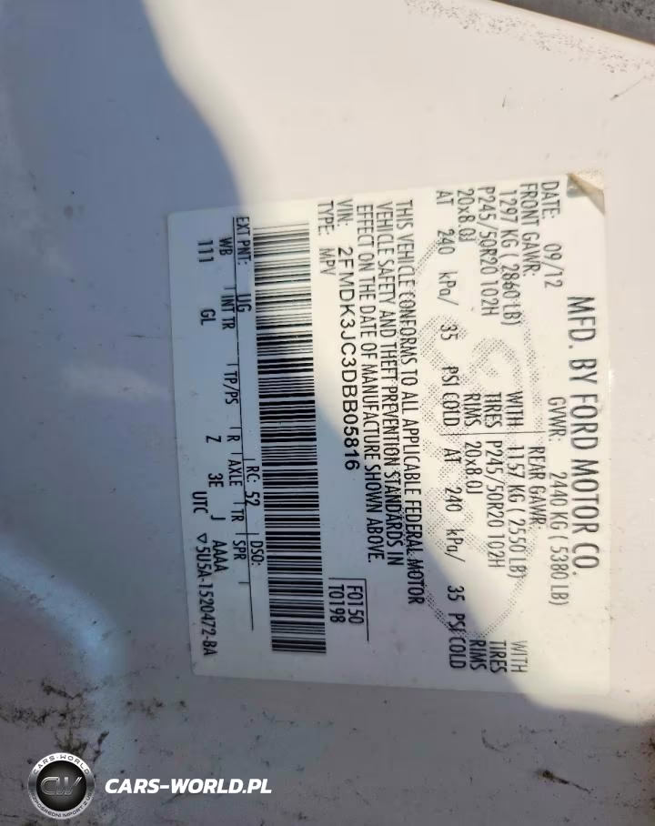 2013 Ford Edge Sel VIN:2FMDK3JC3DBB05816 - 13