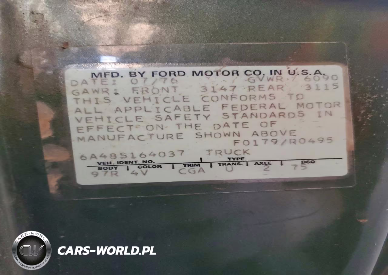 1976 Ford Ranchero VIN:6A485164037 - 12