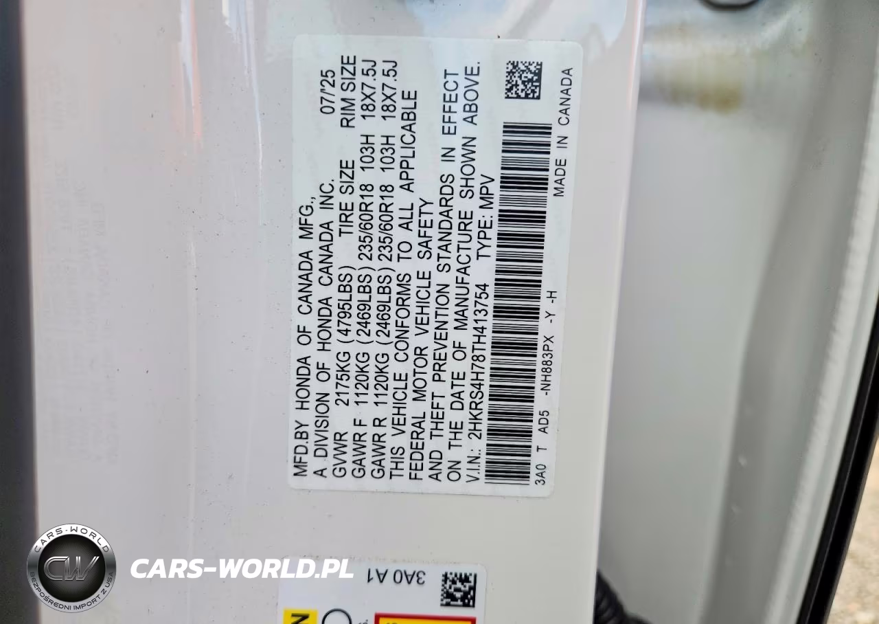 2026 Honda Cr-V Exl VIN:2HKRS4H78TH413754 - 13