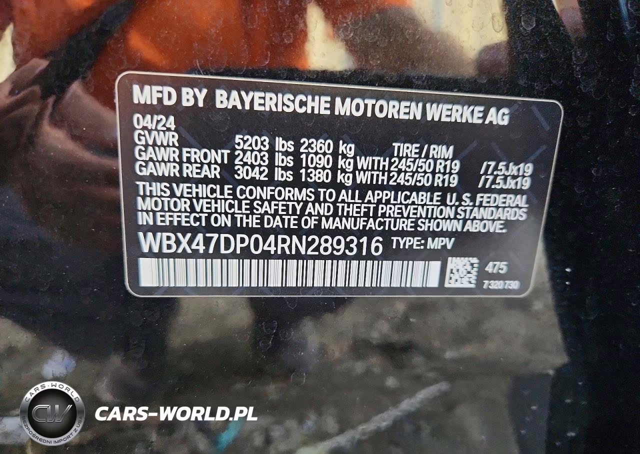 2024 BMW X3 Sdrive30I VIN:WBX47DP04RN289316 - 14