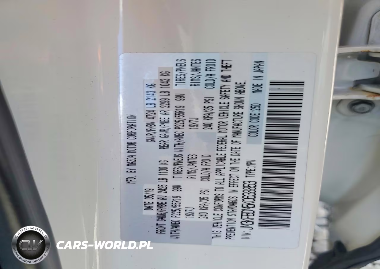 2019 Mazda Cx-5 Grand Touring VIN:JM3KFBDM5K0638853 - 12