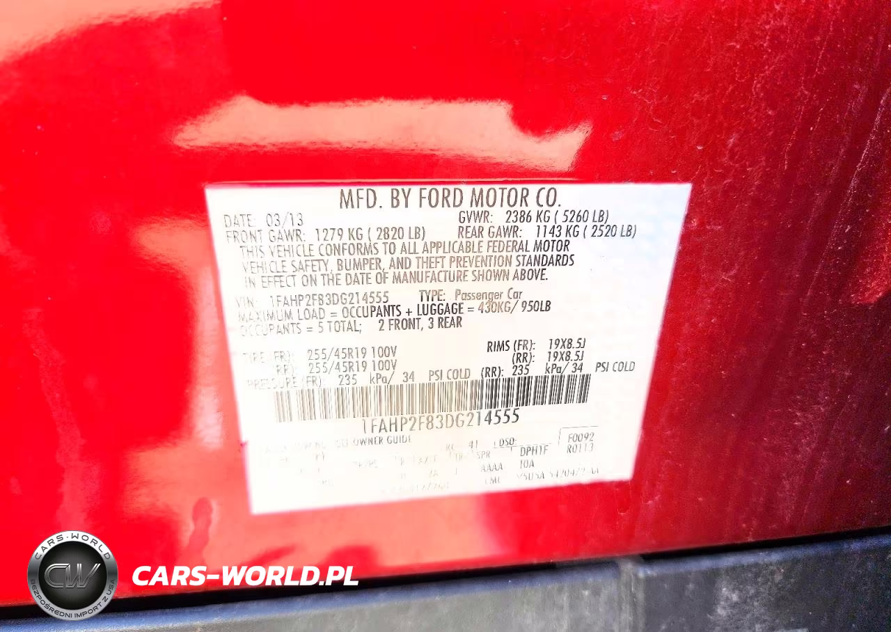 2013 Ford Taurus Limited VIN:1FAHP2F83DG214555 - 12