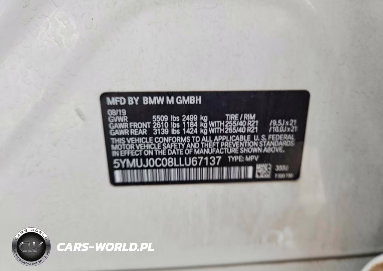 2020 BMW X4 M Competition VIN:5YMUJ0C08LLU67137 - 12