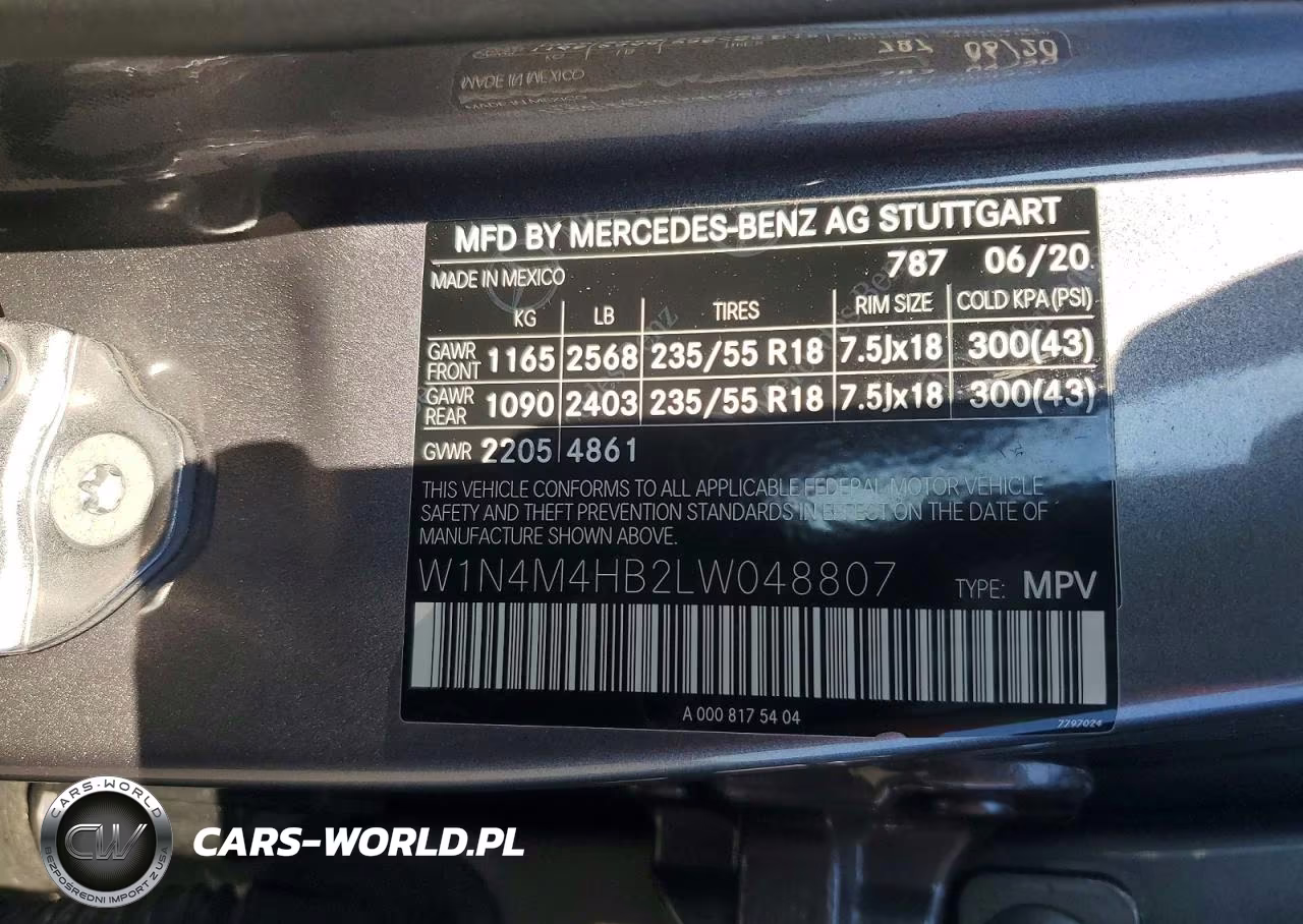 2020 Mercedes-Benz Glb 250 4Matic VIN:W1N4M4HB2LW048807 - 13