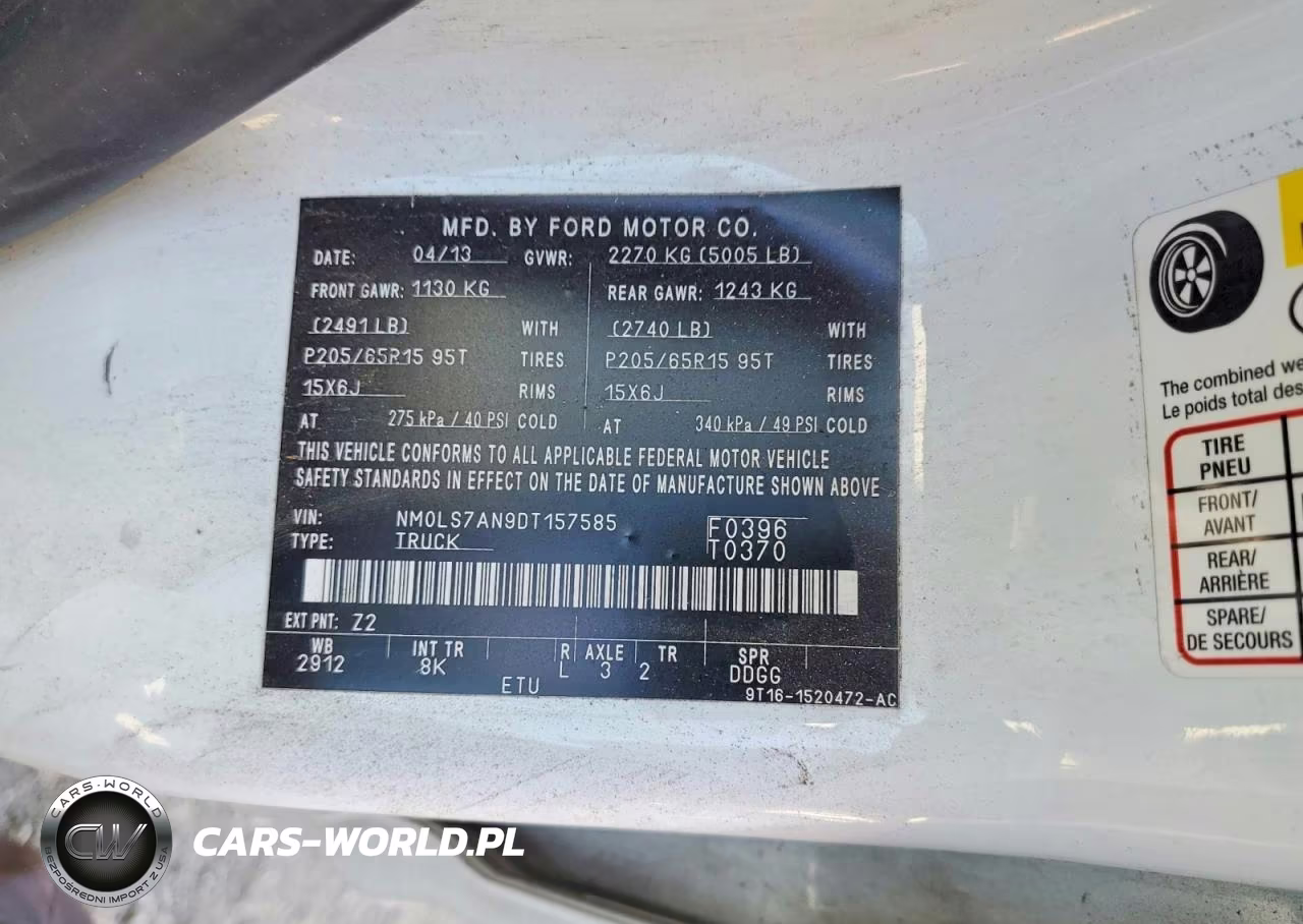 2013 Ford Transit Connect Xl VIN:NM0LS7AN9DT157585 - 13