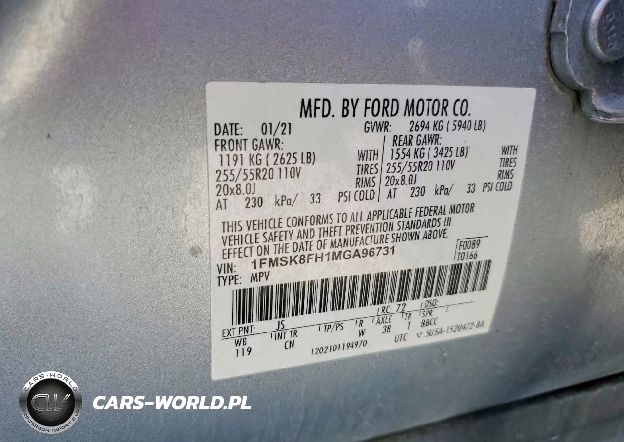 2021 Ford Explorer Limited VIN:1FMSK8FH1MGA96731 - 14