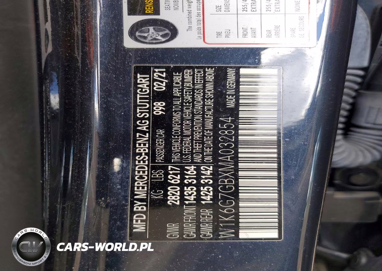 2021 Mercedes-Benz S 580 4Matic VIN:W1K6G7GBXMA032854 - 12
