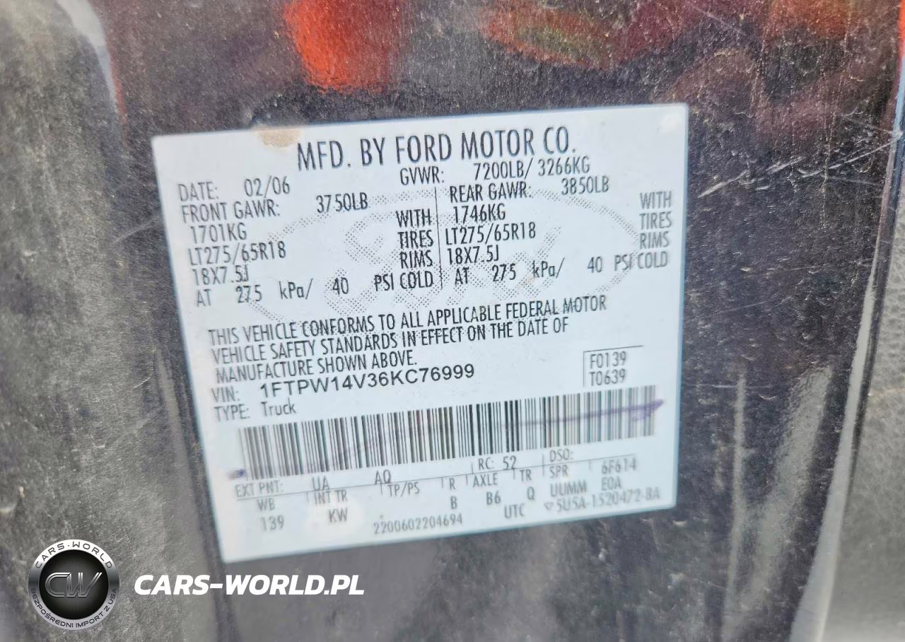 2007 Ford F150 Supercrew VIN:1FTPW14V47KB65895 - 12