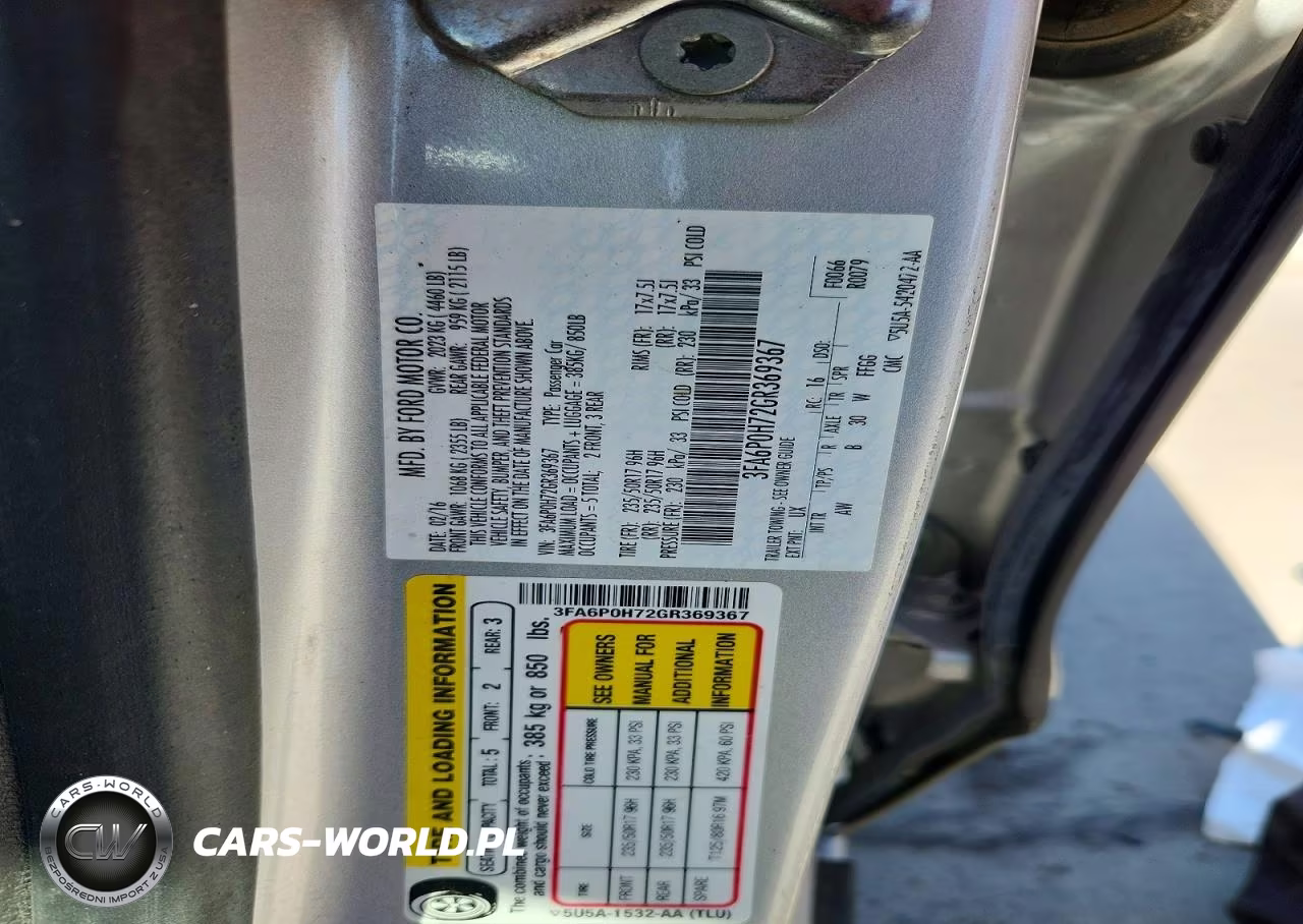 2016 Ford Fusion Se VIN:3FA6P0H72GR369367 - 12