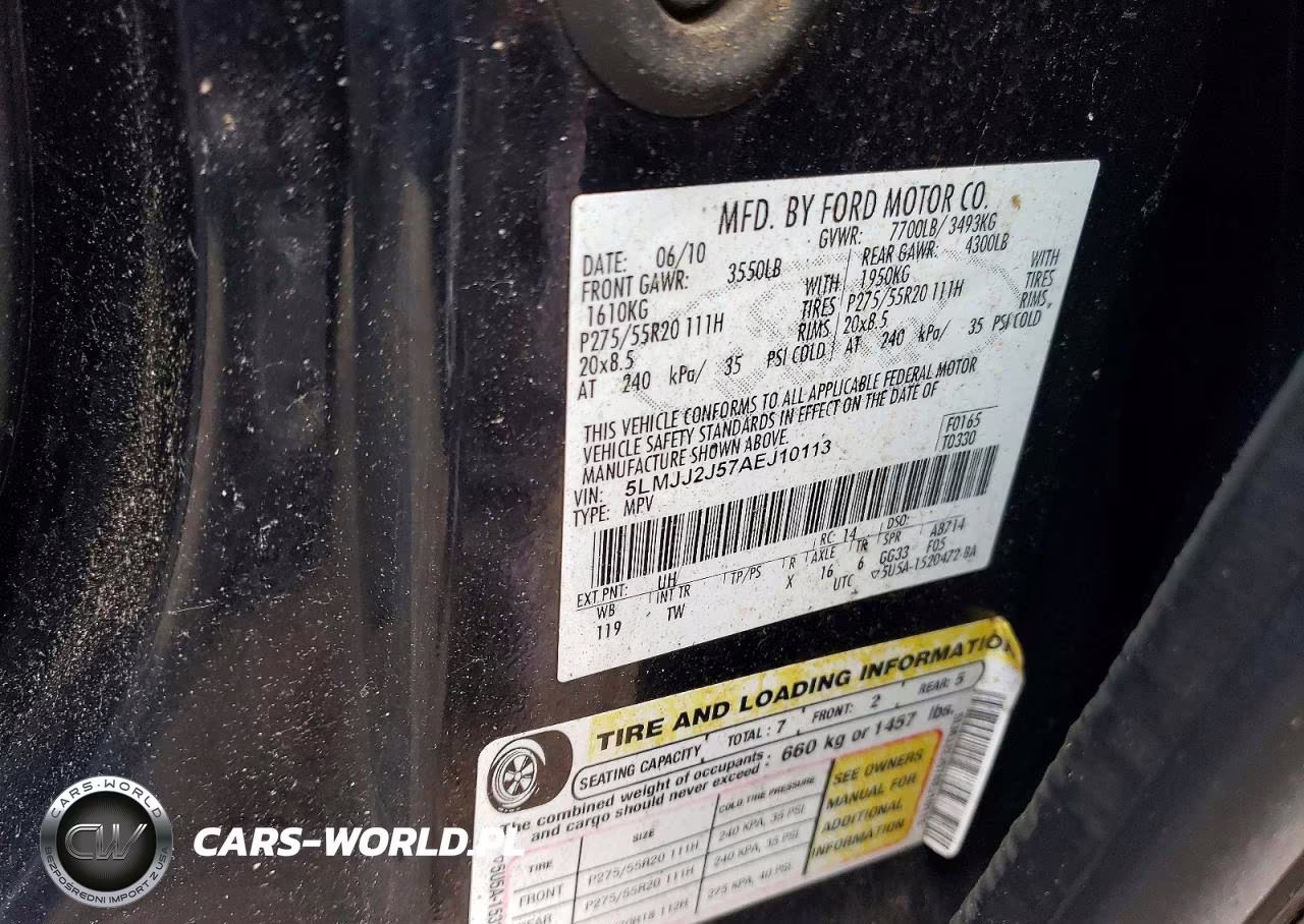 2010 Lincoln Navigator VIN:5LMJJ2J57AEJ10113 - 12