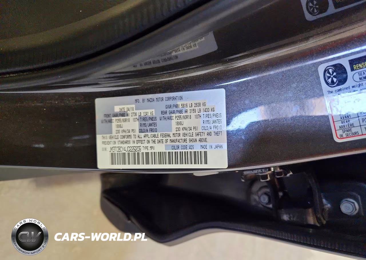2018 Mazda Cx-9 Touring VIN:JM3TCBCY4J0229209 - 13