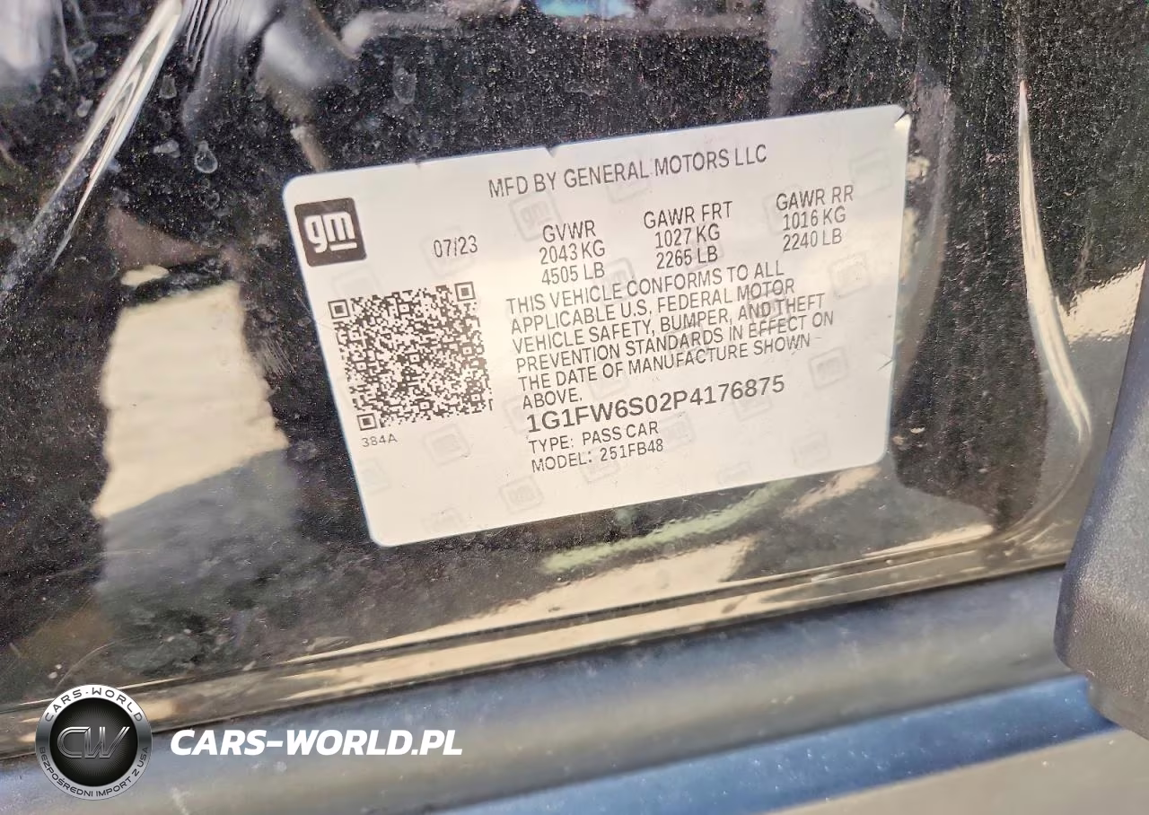 2023 Chevrolet Bolt Ev 1Lt VIN:1G1FW6S02P4176875 - 12