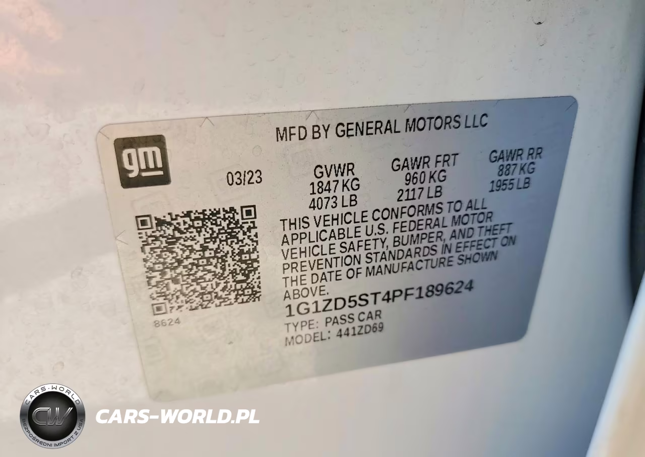 2023 Chevrolet Malibu Lt VIN:1G1ZD5ST4PF189624 - 12