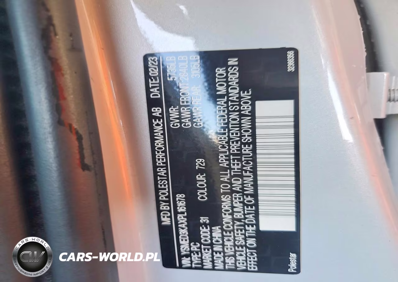 2023 Polestar 2 VIN:YSMED3KAXPL161678 - 12