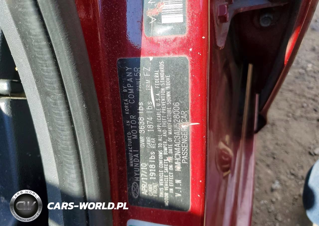 2010 Hyundai Accent Gls VIN:KMHCN4AC3AU528006 - 12