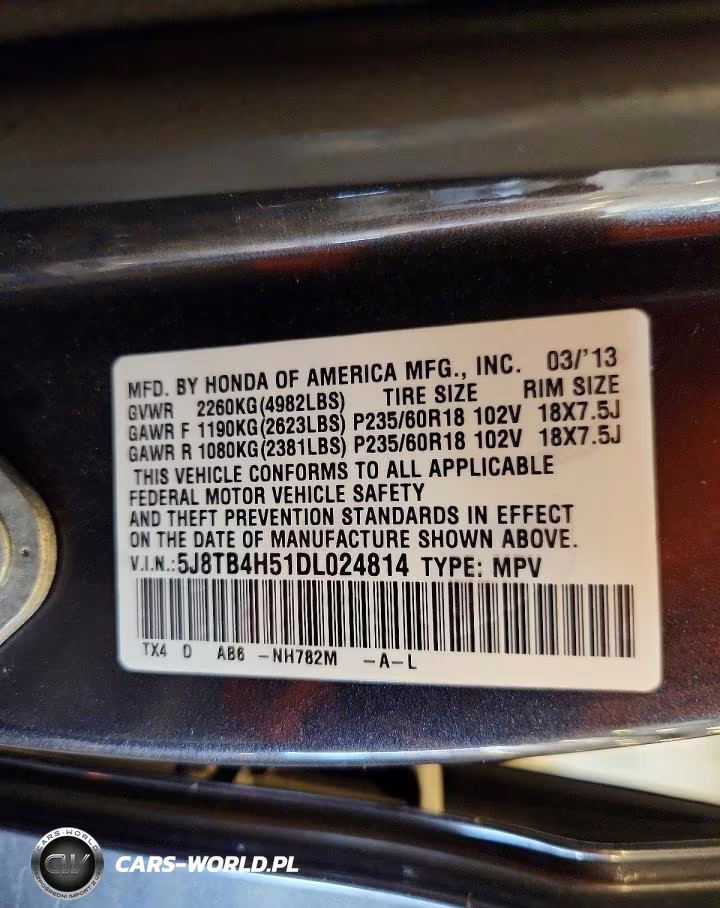 2013 Acura Rdx Technology VIN:5J8TB4H51DL024814 - 13