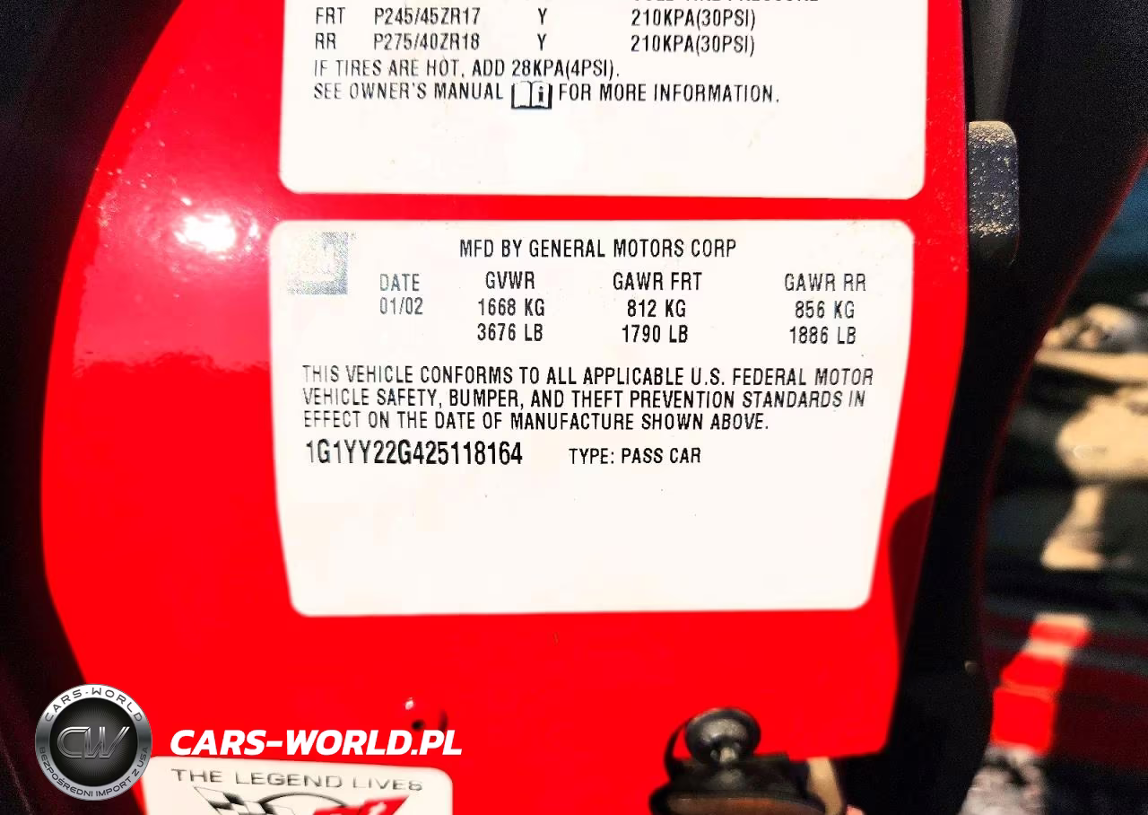 2002 Chevrolet Corvette VIN:1G1YY22G425118164 - 13