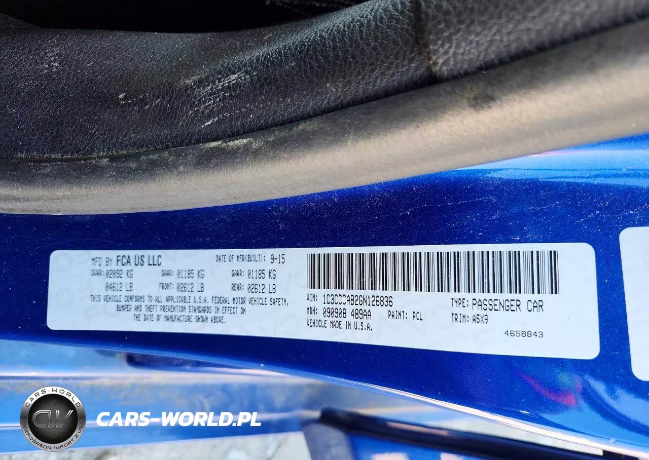 2016 Chrysler 200 Limited VIN:1C3CCCAB2GN126836 - 12