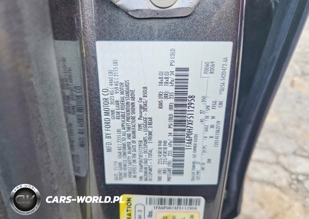 2015 Ford Fusion Se VIN:1FA6P0H7XF5112958 - 12