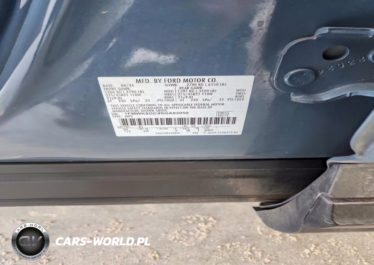 2025 Ford Explorer St VIN:1FMWK8GC4SGA82050 - 14