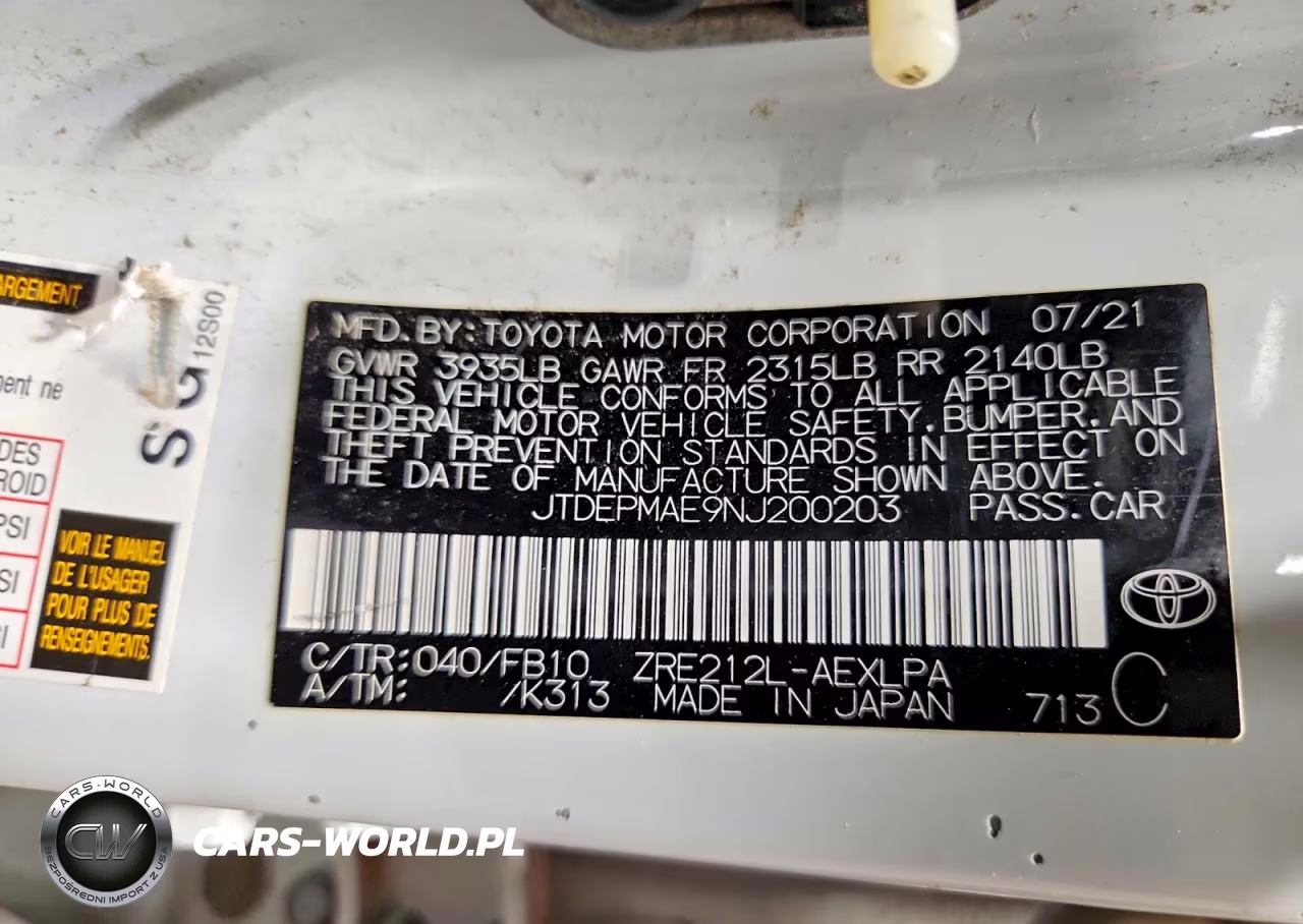 2022 Toyota Corolla Le VIN:JTDEPMAE9NJ200203 - 12