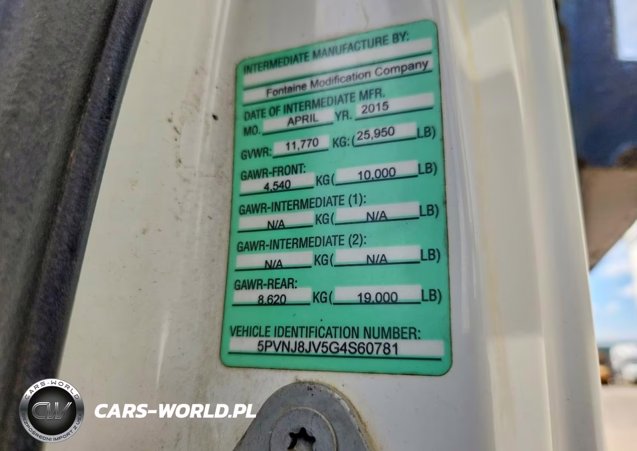 2016 Hino 258-268 Dump Truck VIN:5PVNJ8JV5G4S60781 - 11