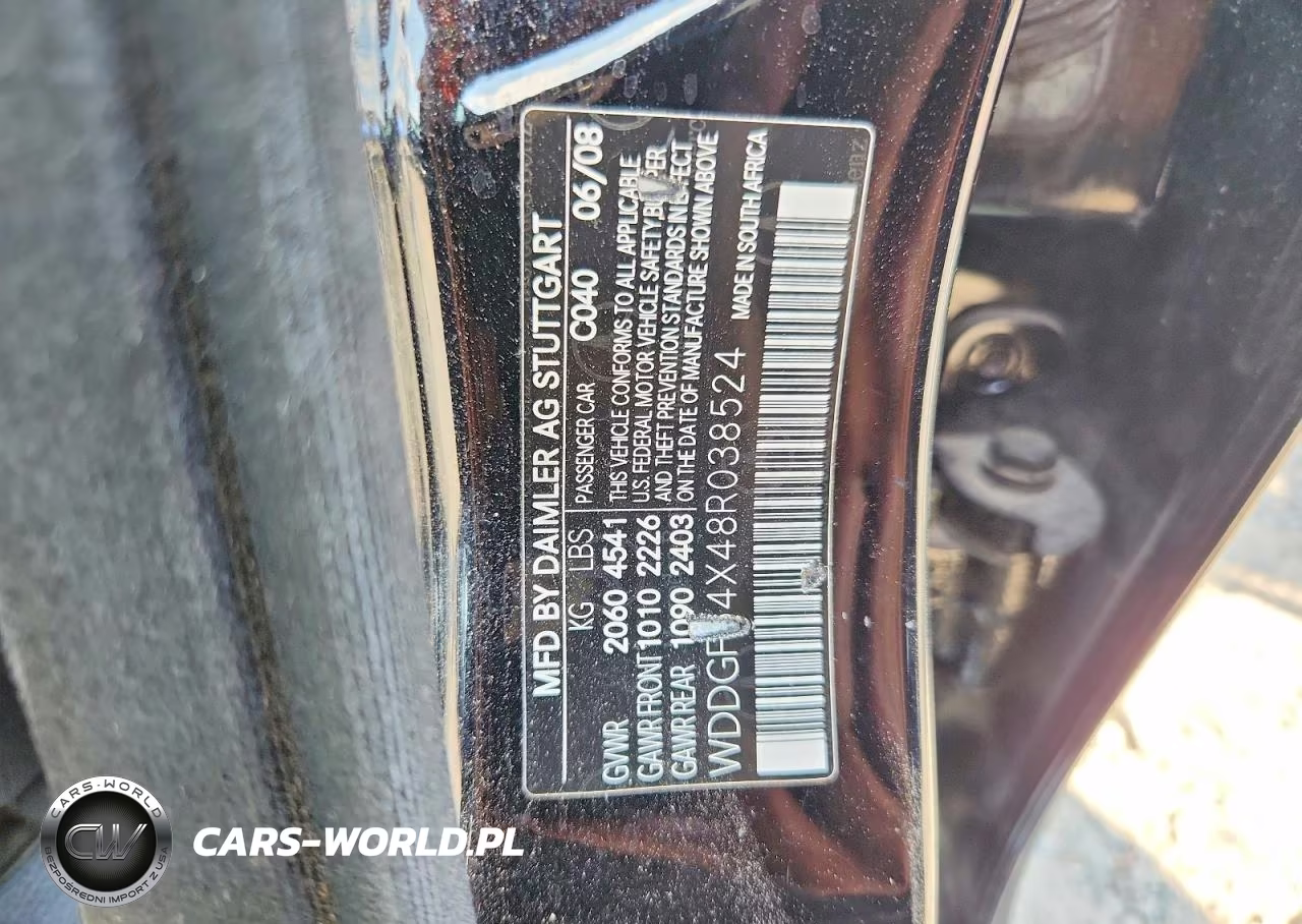 2008 Mercedes-Benz C 300 VIN:WDDGF54X48R038524 - 12
