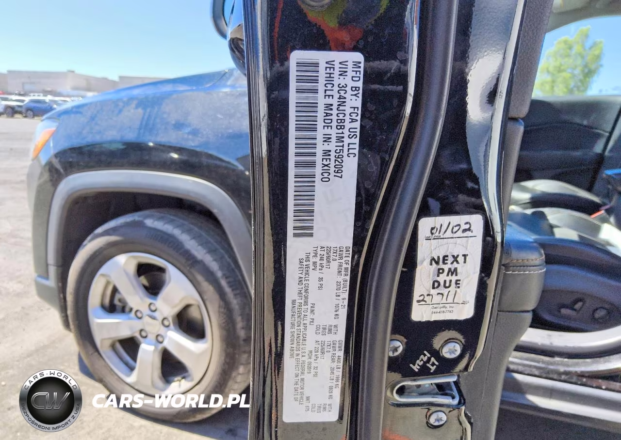 2021 Jeep Compass Latitude VIN:3C4NJCBB1MT592097 - 12