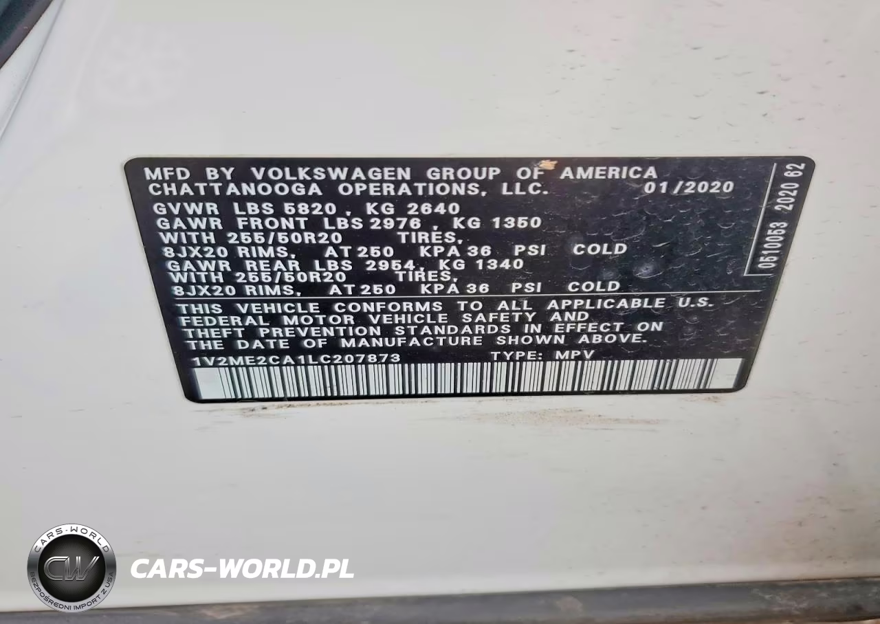 2020 Volkswagen Atlas Cross Sport Sel VIN:1V2ME2CA1LC207873 - 13