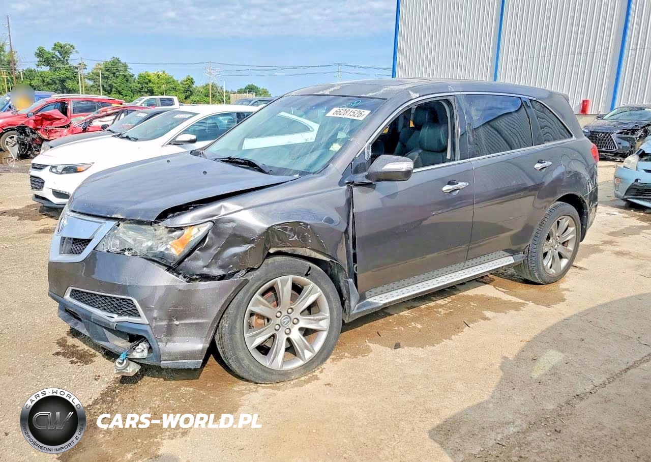 2011 Acura Mdx Advance VIN:2HNYD2H58BH541230 - 1