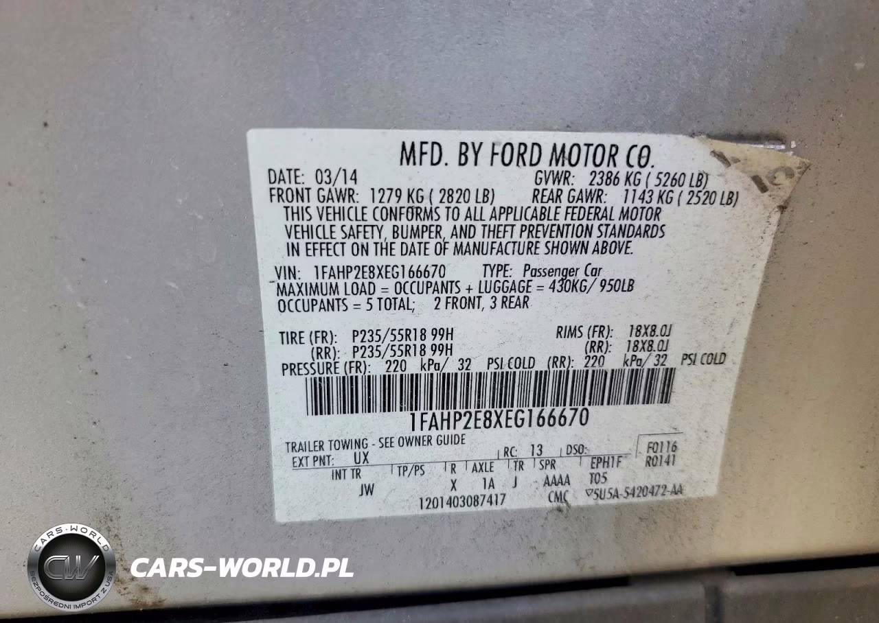 2014 Ford Taurus Sel VIN:1FAHP2E8XEG166670 - 12