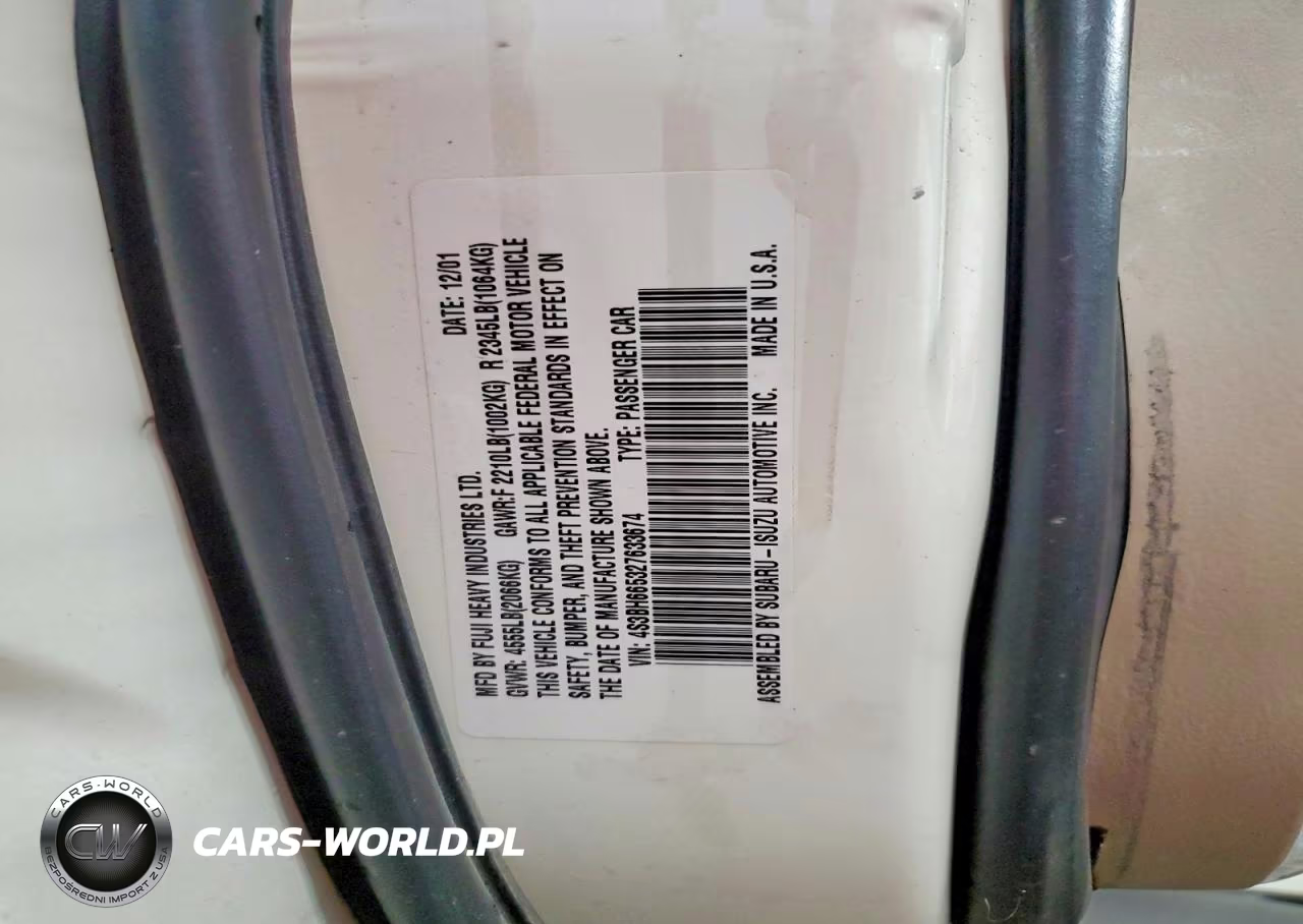 2002 Subaru Legacy Outback VIN:4S3BH665327633674 - 13