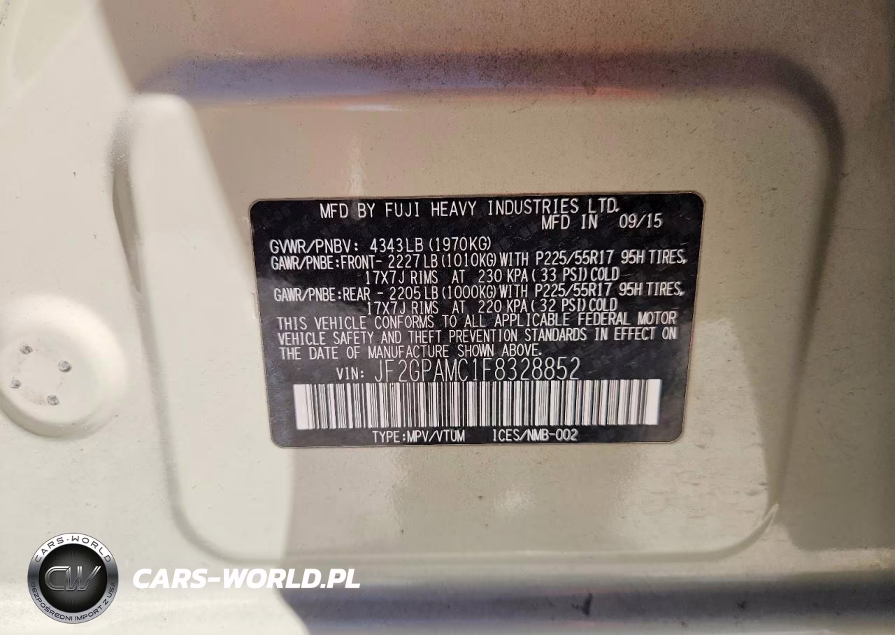 2015 Subaru Xv Crosstrek 2.0 Limited VIN:JF2GPAMC1F8328852 - 13