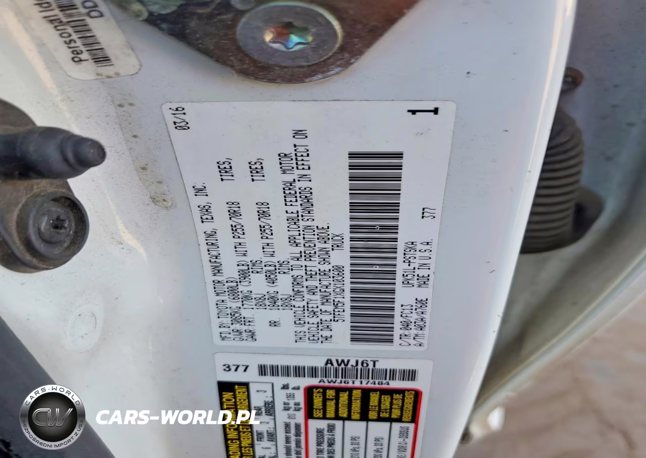 2016 Toyota Tundra Crewmax Sr5 VIN:5TFEM5F1XGX103600 - 12