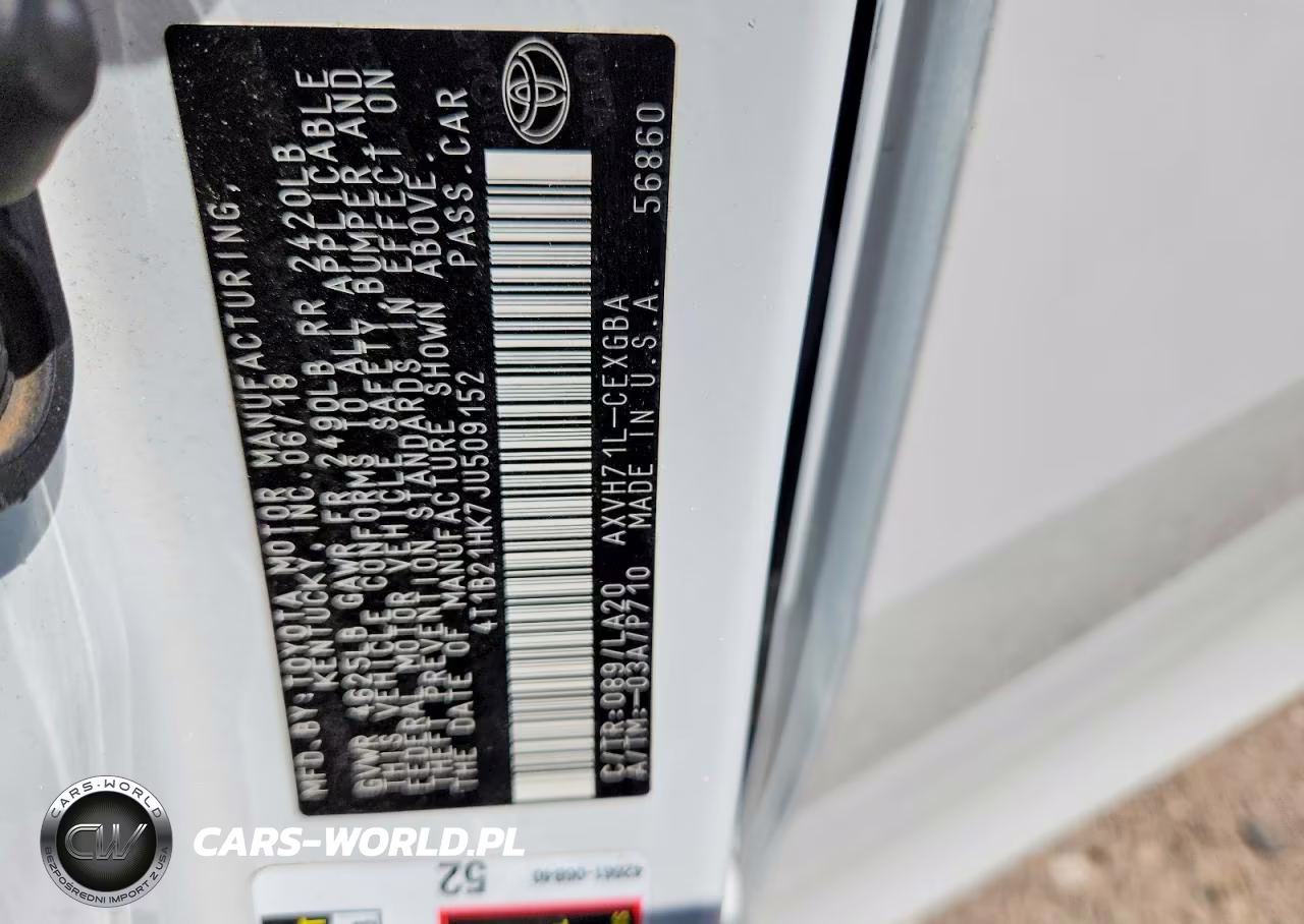 2018 Toyota Camry Hybrid Xle VIN:4T1B21HK7JU509152 - 12