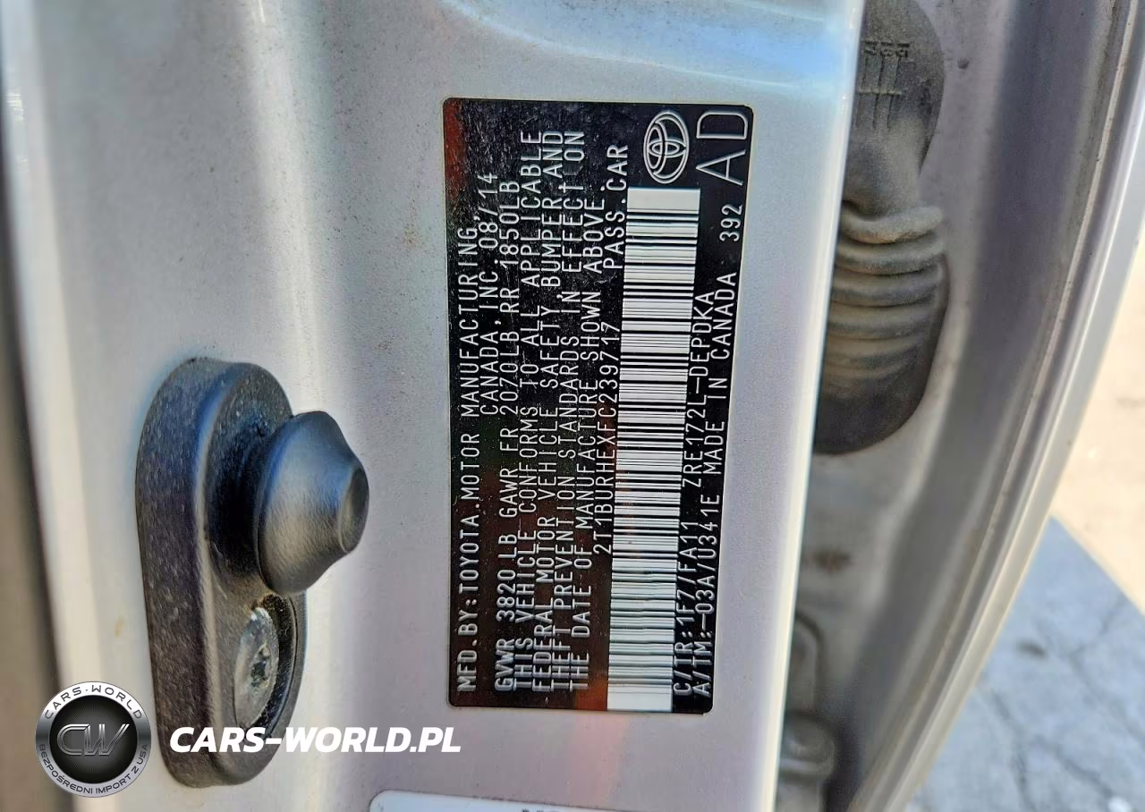 2015 Toyota Corolla L VIN:2T1BURHEXFC239717 - 12
