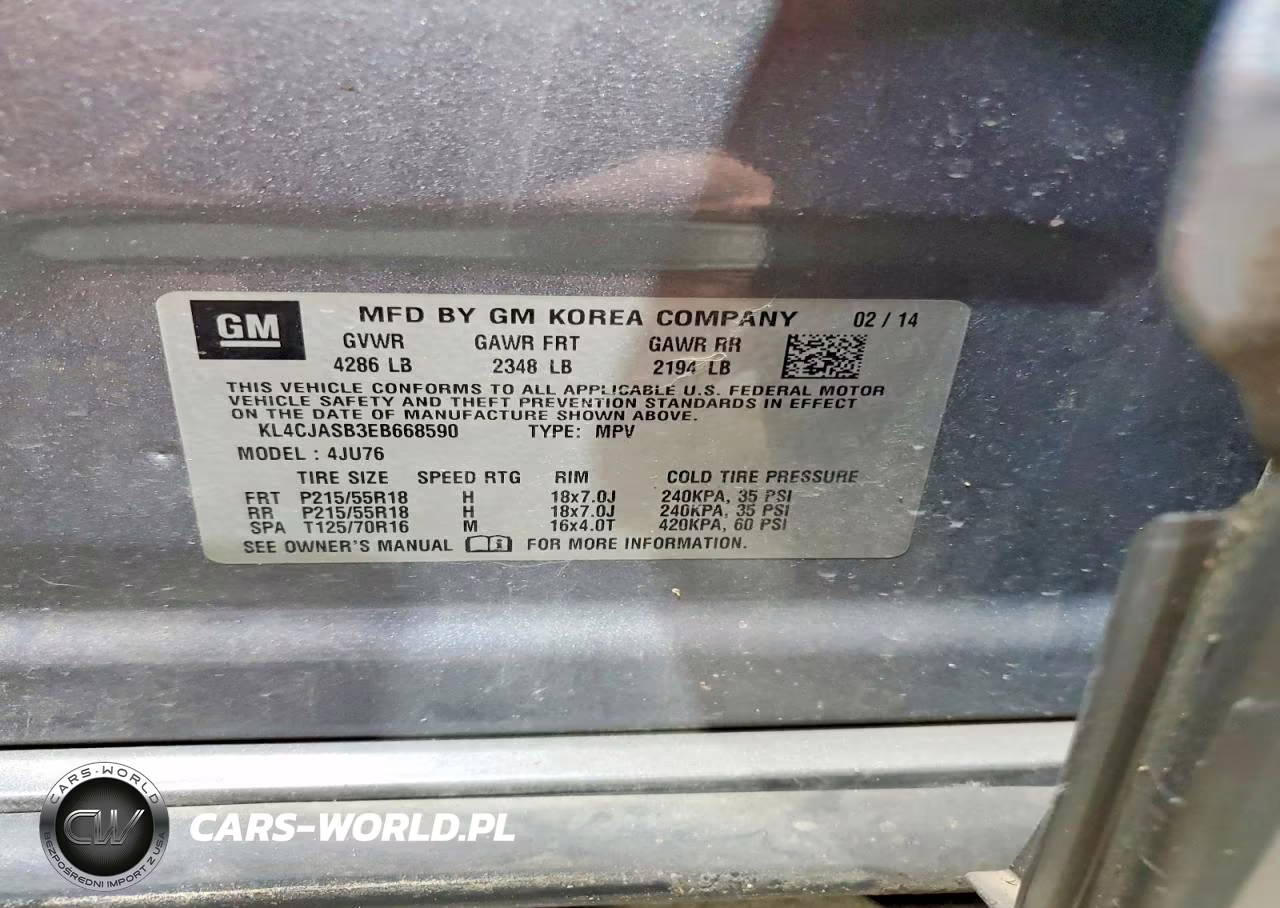 2014 Buick Encore VIN:KL4CJASB3EB668590 - 13