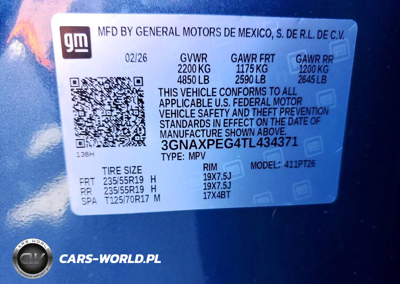 2026 Chevrolet Equinox Lt VIN:3GNAXPEG4TL434371 - 13